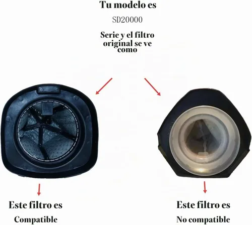 Vista 3 de Filtro de polvo 083405 para Dirt Devil F25 F-25 (4 unidades)