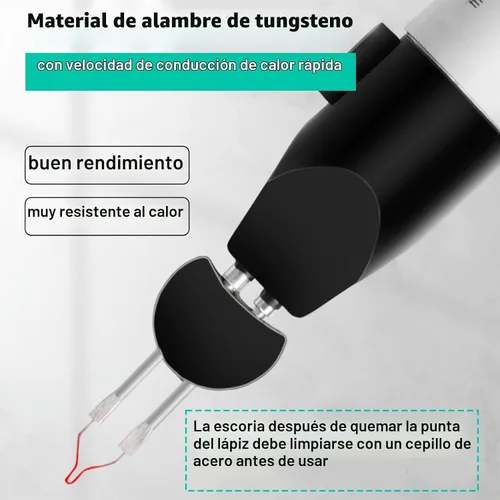 Vista 4 de Herramienta de quemado de hilos, bolígrafo de calor instantáneo para derretir y recortar hilos deshilachados, costura de cuentas y manualidades