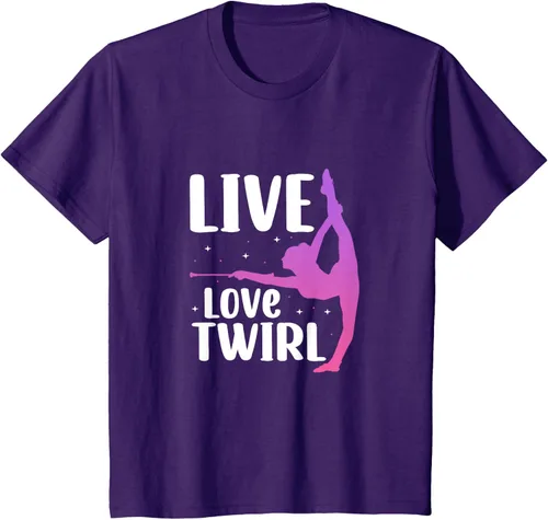Vista 20 de Camiseta Twirl Baton Twirling Twirler Majorettes, Negro