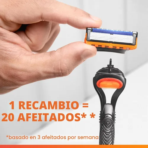 Vista 7 de Gillette Maquinilla de afeitar Fusion5 para hombre, mango + 1 repuesto de cuchilla de afeitar