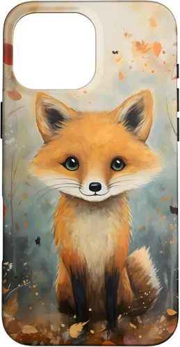 Vista 19 de Cute Fox Fall Woodland Forest Autumn Leaves Case for iPhone 17