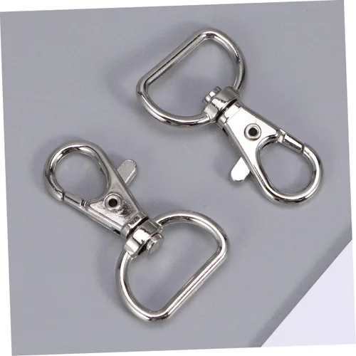 Vista 8 de DIY Essential 30 ganchos de hebilla de langosta clips a presión para el hogar bolso llavero cierre
