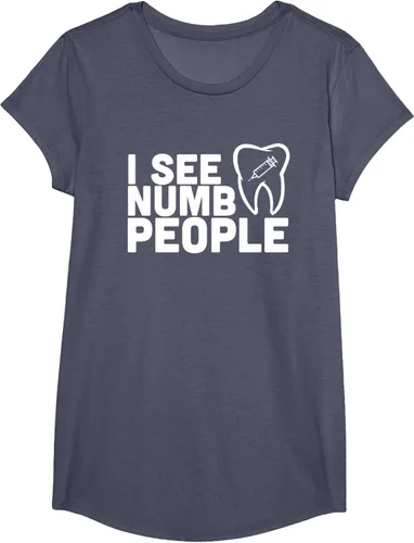 Vista 14 de I see Numb People - Camiseta de regalo para dentista dental, Negro, S
