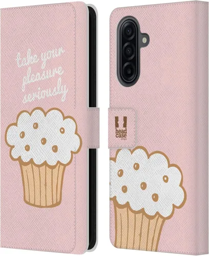 Vista 87 de Head Case Designs Assortment Cupcakes Happiness Leather Wallet Case Compatible with Samsung Galaxy A07 4G Surtido