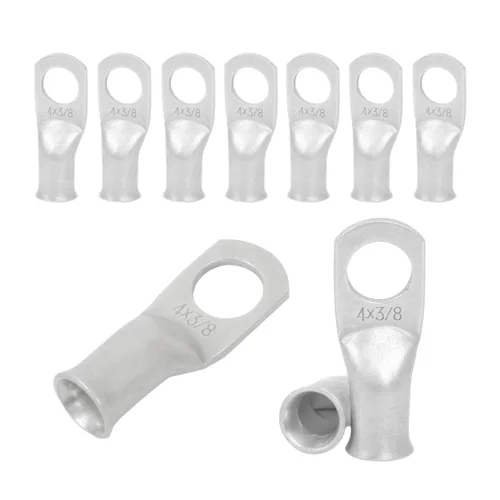Vista 8 de 25 piezas de terminales de anillo de 1/0 AWG-1/2 (M12), terminales de anillo, conectores de terminal, terminales de cable resistentes, terminales