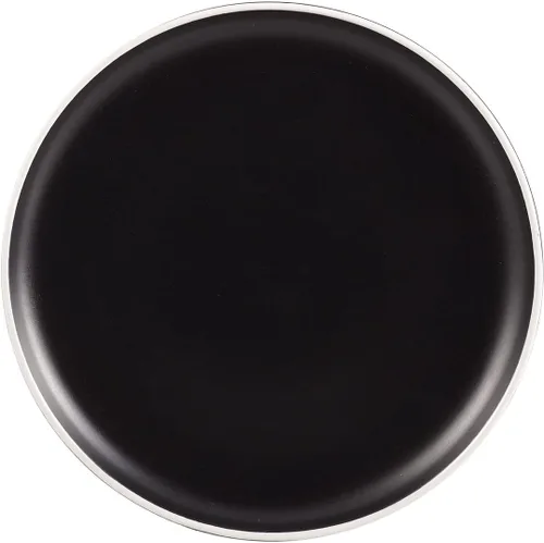 Vista 4 de Safdie & Co. Juego de vajilla cilíndrica de 2 tonos, color negro mate, servicio para 4, vajilla de fiesta, juegos de platos y cuencos, tendencias