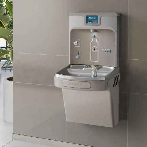 Vista 6 de Elkay LZS8WSLP EZH2O Estación de llenado de botellas y fuente filtrada, gris claro, 120 V