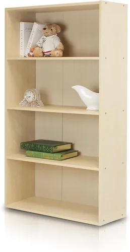 Vista 46 de Furinno LUDER - Estantería de libros, estantería moderna de 2 niveles, estantería abierta de 9 x 16 x 21, para sala de estar, dormitorio, oficina