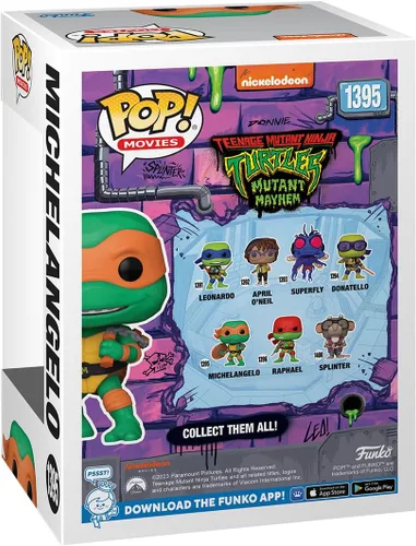 Vista 2 de Funko Pop! Movies: Teenage Mutant Ninja Turtles (TMNT) Michelangelo - Figura de vinilo coleccionable - Idea de regalo - Producto