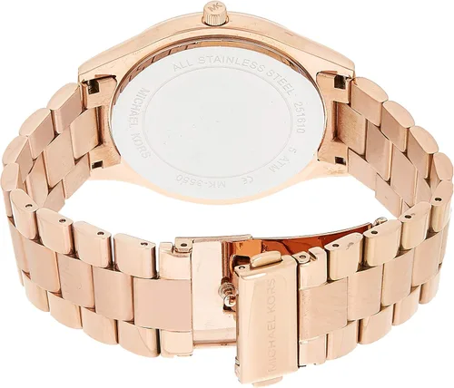 Vista 2 de Michael Kors Slim Runway de la mujer Rose Gold-Tone Reloj mk3550