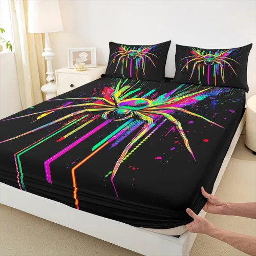 Vista 26 de Lindo Axolotl - Sábana bajera ajustable para niños, tamaño individual, juego de ropa de cama de animales marinos de dibujos animados, decoración