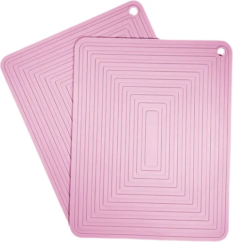 Vista 13 de Juego de salvamanteles de silicona, salvamanteles para platos calientes, ollas y sartenes calientes, 9 x 12 pulgadas, almohadillas calientes de A