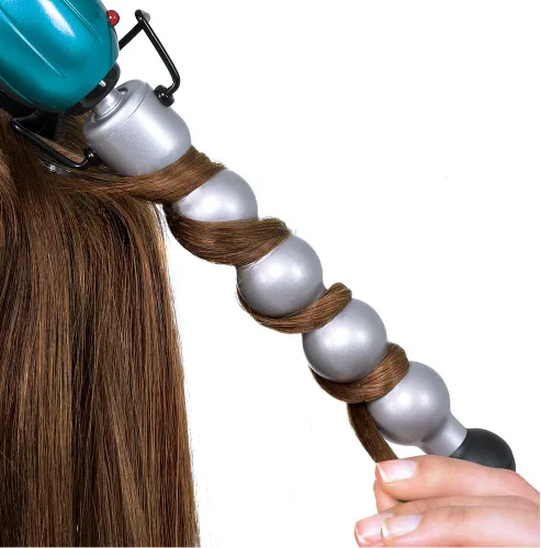 Vista 4 de Cabezal de cama BH320 Rock 'n' Roller Cerámica Plancha para el pelo, Verde azulado