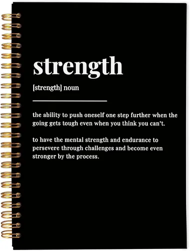 Vista 19 de Strength Cuaderno de Notas Diario Inspirador, Regalos Inspiradores y Motivacionales para Mujeres y Hombres, Cuaderno Diario Espiral Inspirador 14x21