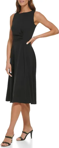 Vista 2 de DKNY Midi de cortina lateral sin mangas para mujer