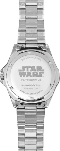 Vista 3 de STAR WARS Reloj de cuarzo analógico para adultos Honor, plateado, Japonés