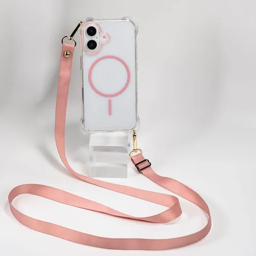 Vista 23 de Funda magnética para iPhone 13 Pro Max, con marco suave magnético transparente, parte trasera de PC, cubierta protectora contra golpes con cordón