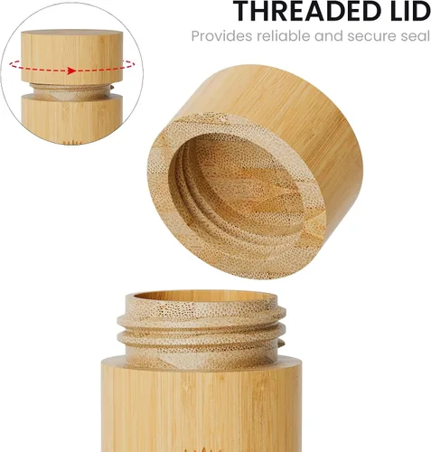 Vista 6 de Paquete de 2 urnas pequeñas para recuerdo de cenizas humanas, mini urnas de bambú con patrón de árbol de la vida, mini urna de cremación