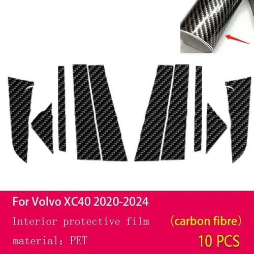 Vista 2 de Car Exterior B C Window Pillar PPF Protection Film Anti Scratch Scratch TPU,for Volvo XC40 2020-2024