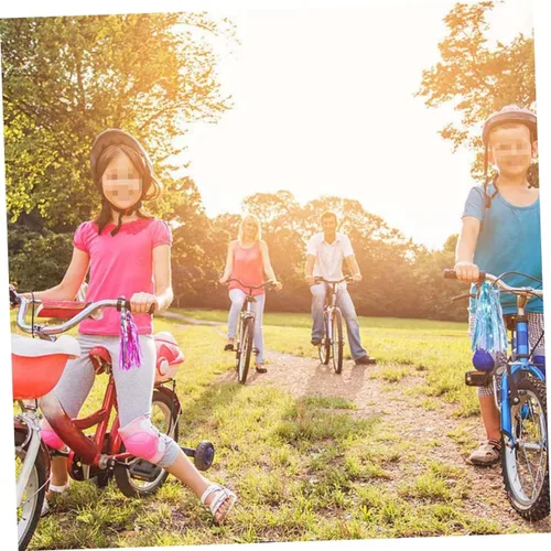 Vista 5 de Homoyoyo 4 cintas de borla para manillar de scooter, empuñaduras para bicicletas