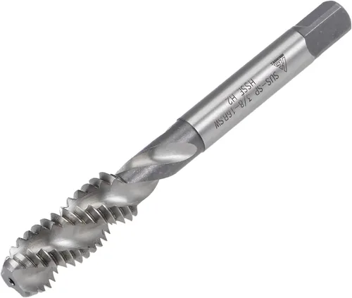 Vista 7 de uxcell 1/2 "-12 BSW espiral flauta roscada, herramienta de roscado de máquina HSS-cobalto tornillo roscado herramienta para reparación de roscas