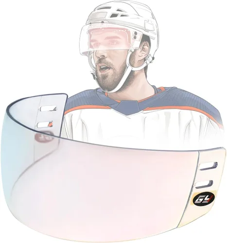 Vista 8 de GY Visera de hockey antiarañazos/antiniebla para casco de hockey