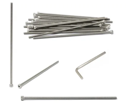 Vista 134 de iexcell Kit de tornillos de cabeza hexagonal de acero inoxidable 304, 100 unidades M2 x 0.157 in, paso de rosca de 0.016 in
