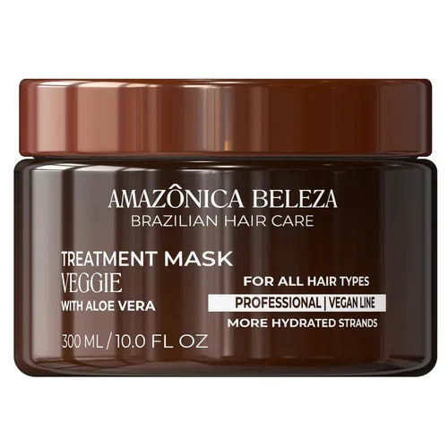 Vista 8 de AMAZONICA BELEZA Oro de Cari - Mascarilla para el cabello, hidratación intensiva para cabello seco con aceite de argán y vitamina E, línea