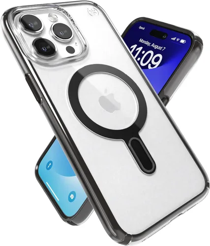 Vista 7 de Speck Funda transparente para iPhone 15 Pro Max – ClickLock con bloqueo antideslizante, diseñada para MagSafe, protección contra caídas, resistente