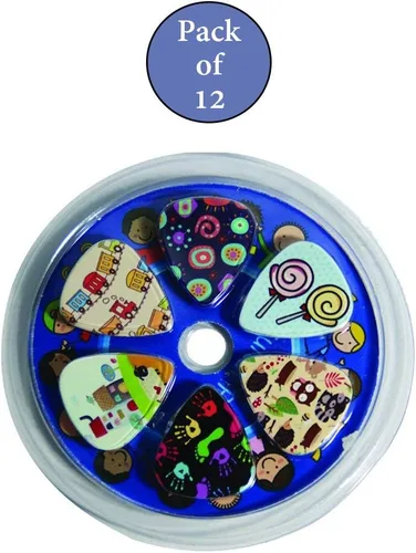 Vista 2 de Bonitas púas de guitarra de superhéroe para niños y niñas