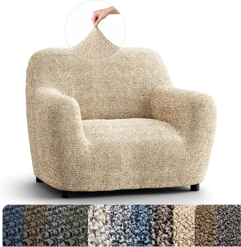 Vista 37 de PAULATO BY GA.I.CO. Funda para silla – Funda elástica para sillón – Funda de sillón para mascotas y niños – Fundas suaves para silla – Protector