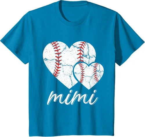 Vista 60 de Camiseta de béisbol Mimi para el Día de la Madre, Negro, S