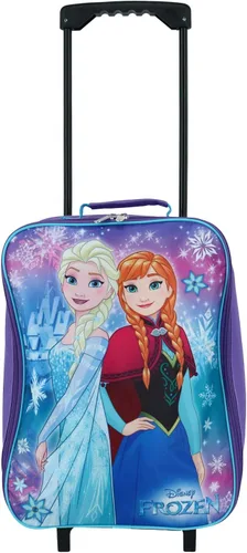 Vista 4 de Frozen Elsa Anna - Maleta plegable con ruedas de 15 pulgadas equipaje rodante Púrpura