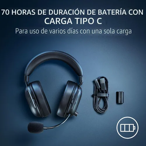Vista 7 de Razer BlackShark V2 HyperSpeed Auriculares inalámbricos para juegos para PC