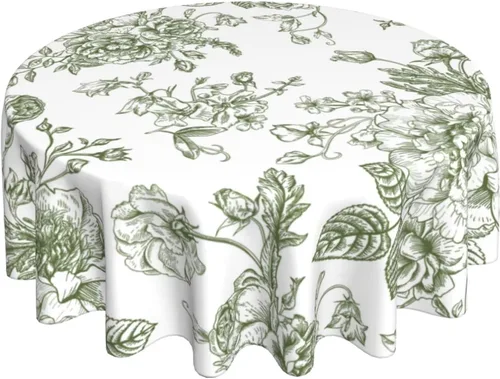 Vista 53 de BETGINY - Mantel cuadrado floral azul de 54 x 54 pulgadas, mantel decorativo de estilo chinoiserie con flores, tela rústica lavable para granja