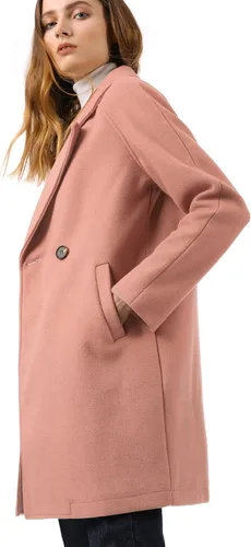 Vista 3 de Allegra K Abrigos de invierno raglán con solapa y muescas para mujer