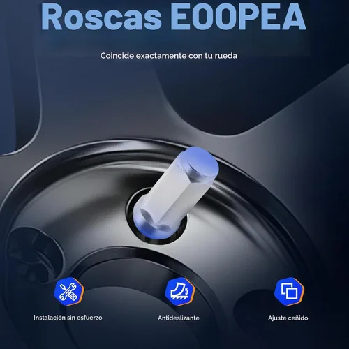 Vista 5 de ECCPP 24 tuercas de rueda M14X1.5 Rosca de cierre de rosca plateada cromada para camión 2000-2014 para Chevrolet Silverado 1500 2001-2010