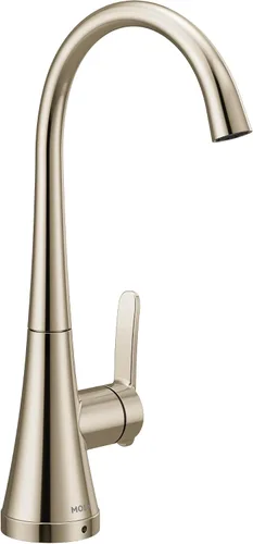 Vista 30 de Moen Sinema grifo de cocina desplegable de acero inoxidable con aumento de potencia y sistema retráctil, llave de cocina moderna de arco alto, fácil