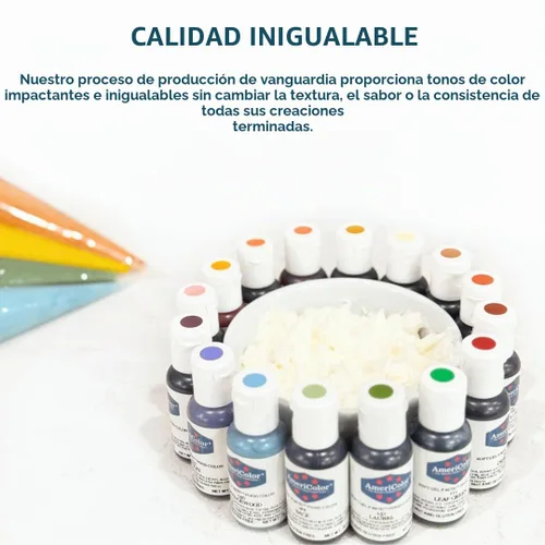 Vista 5 de Colorante alimentario AmeriColor Student - Kit de 12 botellas de 0.75 onzas de pasta en gel blando