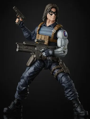 Vista 6 de Hasbro Marvel Black Widow Legends Series - Figura de acción coleccionable de soldado de invierno de 6 pulgadas, diseño premium, 2 accesorios, a