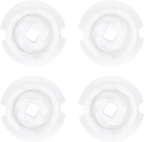 Vista 3 de iiniim 4 piezas de molinillo de café, núcleo de molienda de cerámica, accesorios de molienda de pimienta, blanco, talla única