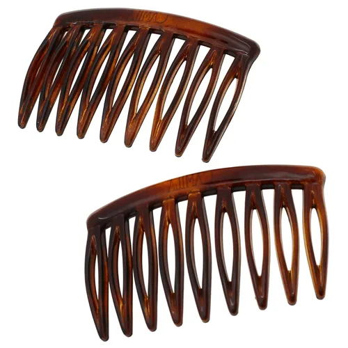 Vista 9 de Camila Paris CP3109 - Peine lateral francés para el cabello, pequeño, curvado, beige, con torsión francesa, decorativo, pinzas de sujeción fuerte