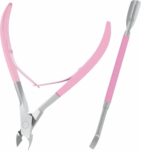 Vista 2 de GMI-TWEEZERS - Removedor profesional de cutículas, empujador de cutículas y recortador de cutículas, herramienta de manicura, cortador de cutícula