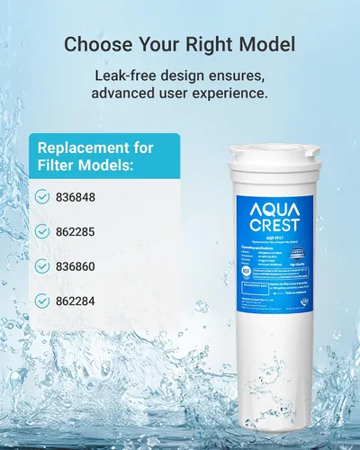 Vista 2 de AQUACREST 836848 Filtro de agua para refrigerador, repuesto para Fisher & Paykel 836848, 862285, 862284, paquete de 3