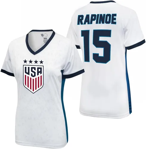 Vista 5 de Icon Sports U.S. Women Soccer Game Day Tee - Camiseta Unisex para Adulto de Manga Corta de Poliéster con Licencia Oficial