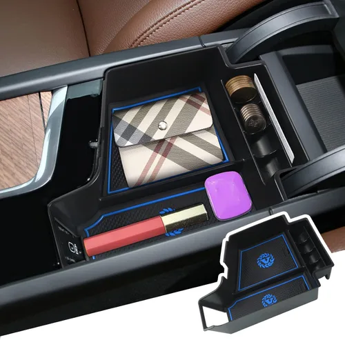 Vista 9 de BIBIBO 2023 2024 XC60 XC90 S90 V90 Organizador de Consola Central para Volvo XC60 V60 S60 S90 V90 XC90 de 2018-2023 2024 Caja de Almacenamiento