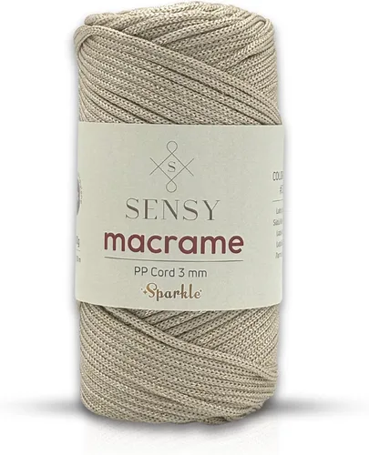 Vista 121 de Cuerda de poliéster Sensy Premium de 3 mm, 120 metros, 100% cordón de polipropileno, cuerda de macramé de 3 mm, cordón para bolsos de ganchillo