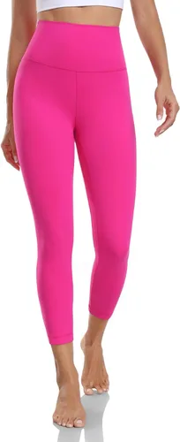 Vista 3 de HeyNuts Yoga Pro - Leggings capri de yoga para mujer, cintura alta, para entrenamiento, atléticos, de compresión, pantalones de yoga de 21 pulgadas
