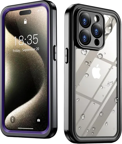 Vista 39 de SPIDERCASE Funda impermeable para iPhone 12 Pro Max, lente integrada y protector de pantalla, protección completa resistente, 12 pies, a prueba