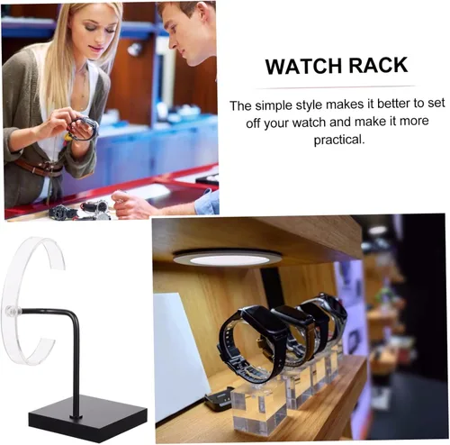 Vista 7 de USHOBE 3 Pcs Watch Stand Girl Watches Reloj Para Hombre Inteligente Watch Organizer Stand Gifts Ornament Display Stand Wrist Watch Display Watch